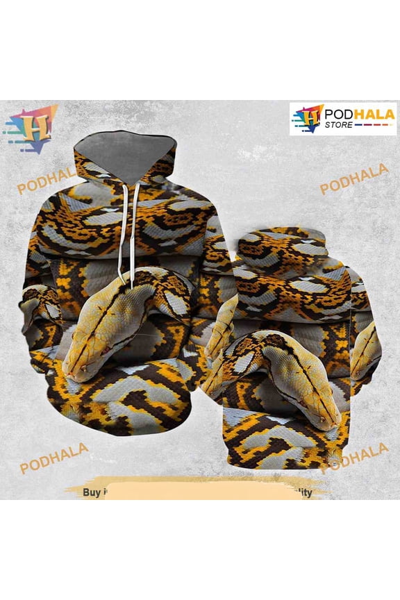 Love Python All Over Printed 3D Hoodie T-Shirt