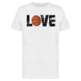 thumbnail image 1 of Love Quote Basketball Ball  T-Shirt Men -Image by Shutterstock, Male 3X-Large, 1 of 2