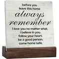 thumbnail image 1 of Love Quote Before You Leave This House Always Remember Sign Rusitc Family Quote Ceramic Table Sign Farmhouse Home Living Room Desk Shelf Decor, 1 of 5