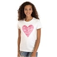 thumbnail image 1 of Love Quote Listen Your Heart Romantic Womens Slim Fit Graphic Tee Brisco Brands S, 1 of 2