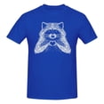 thumbnail image 1 of Love Raccoon Men'S Basic Short Sleeve T-Shirt Blue 4x-Large, 1 of 5