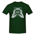 thumbnail image 1 of Love Raccoon Men'S Basic Short Sleeve T-Shirt Dark Green Medium, 1 of 5