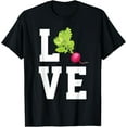 thumbnail image 1 of Love Radish Cute Vegetable Lover Vegan Radish T-Shirt, 1 of 4