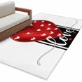 thumbnail image 1 of Love Red Heart Washable Area Rug 4 x 6 ft Valentine's Day, Soft Non Slip Rugs Stain Repellent Indoor Felt Carpet for Living Dining Room Bedroom Home Office, 1 of 9
