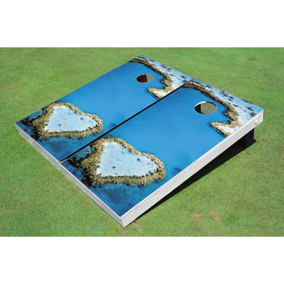 Love Reef Themed Cornhole Board Set