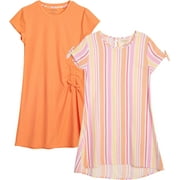 Love Republic Girls' Dress - 2 Pack Lightweight Super Soft Ribbed Challis Sundress (Size: 4-16)