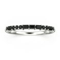 thumbnail image 1 of Love Ring 0.44ct black diamond moissanite 18K White Gold Over Silver Wedding Band, 1 of 4
