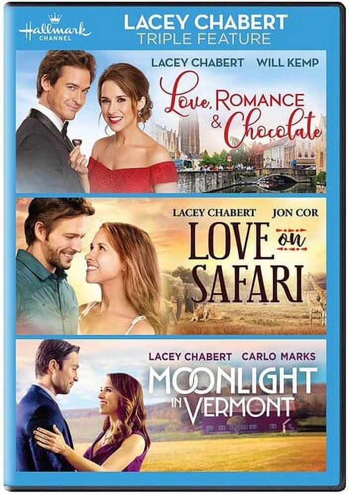 Love, Romance and Chocolate / Love on Safari / Moonlight in Vermont (Lacey Chabert Triple Feature) (DVD), Hallmark, Drama - image 1 of 4