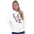 thumbnail image 1 of Love Romantic Valentines Day Hoodie Sweatshirt Women Brisco Brands M, 1 of 6