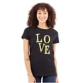 thumbnail image 1 of Love Romantic Valentines Day Womens Slim Fit Graphic Tee Brisco Brands S, 1 of 2