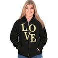 thumbnail image 1 of Love Romantic Valentines Day Zip Hoodie Sweatshirt Women Brisco Brands S, 1 of 6