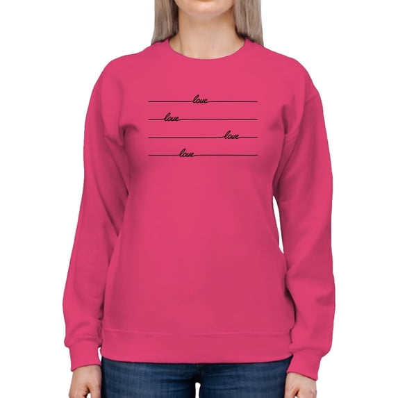 Love Rope Daisies Sweatshirt Women -Image by Shutterstock, Female Medium