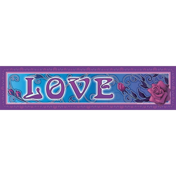 Love Rose Bumper Sticker Decal for Autos, Laptops, Skateboards, Water Bottles