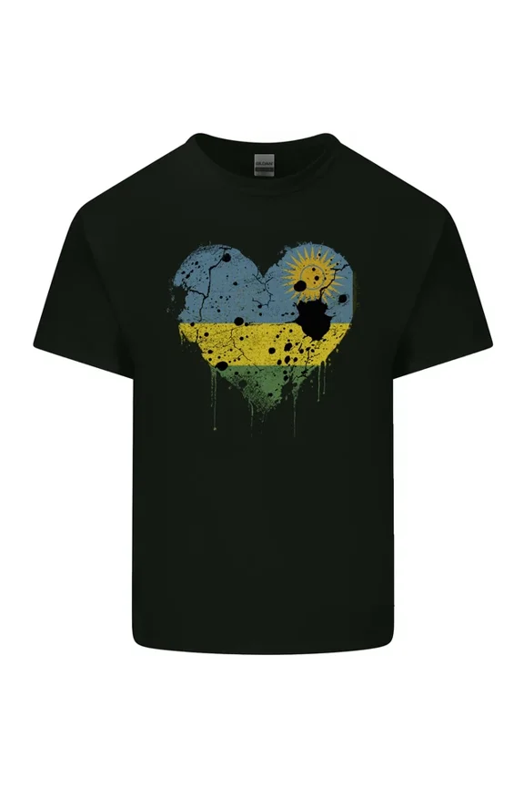 Love Rwanda Flag Rwandan Day Football Mens Womens S-5XL T-Shirt, Unisex T-Shirt