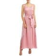 thumbnail image 1 of Love Sadie Women's Maxi Dress with Side Tie Belt, 1 of 4