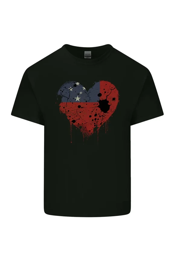 Love Samoa Flag Samoan Day Football Graphic Light Cotton Short Sleeve Shirt,for unisex up to 5XL