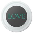thumbnail image 1 of Love Script Teal Gray Wedding Anniversary Novelty 9" Flying Disc, 1 of 1