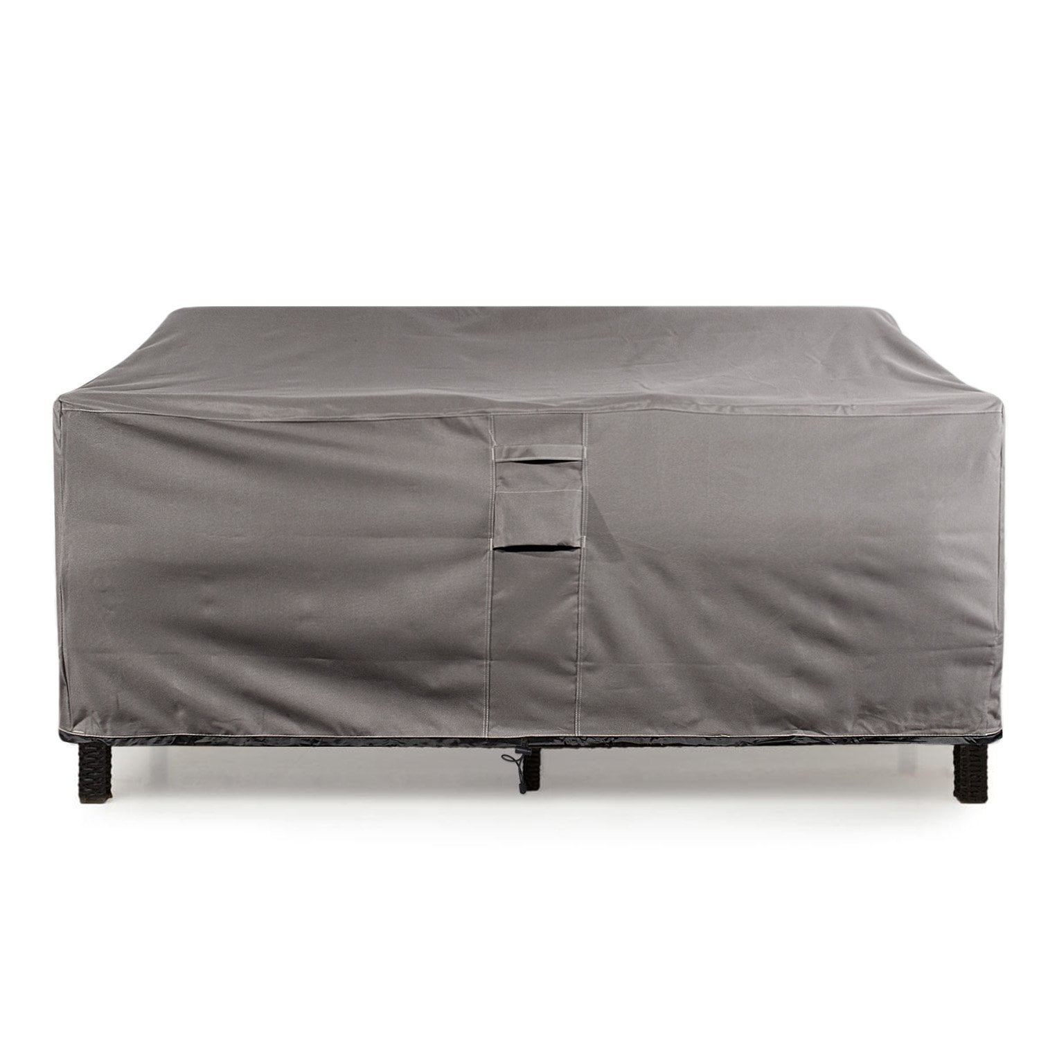 CoverMates Sofa-Abdeckung – Für Garten Sofa & Loveseat, 52" B X 32" T X 34" H, Grau, Wasserabweisend, UV-beständig
