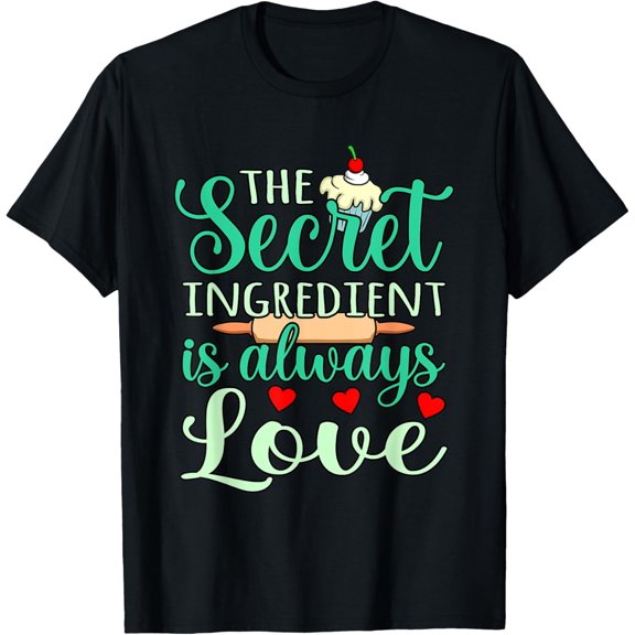 Love Secret Ingredient Romantic Valentine Day Couple Graphic T-Shirt
