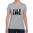 thumbnail image 1 of Love. Shaped T-Shirt Women -Smartprints Designs, Female Small, 1 of 4