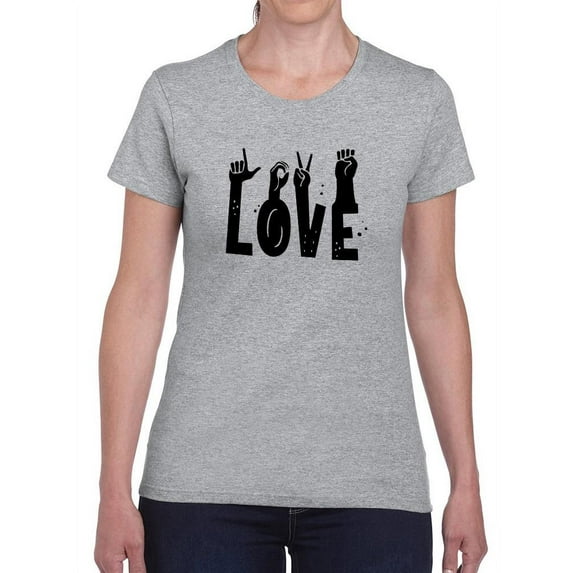 Love. Shaped T-Shirt Women -Smartprints Designs, Female Small