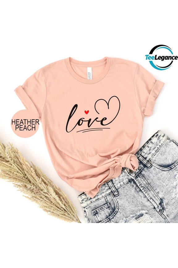 Love Shirt, Happy Valentines Day Shirt, For Girlfriend, Vintage Love Shirt, Valentine'S Day Shirt, Mom Life Shirt, For Couples All Size S-5XL