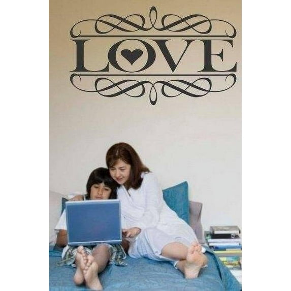 Custom Wall Decal Love Sign - Sticker Art Design - Vinyl Wall 12X16