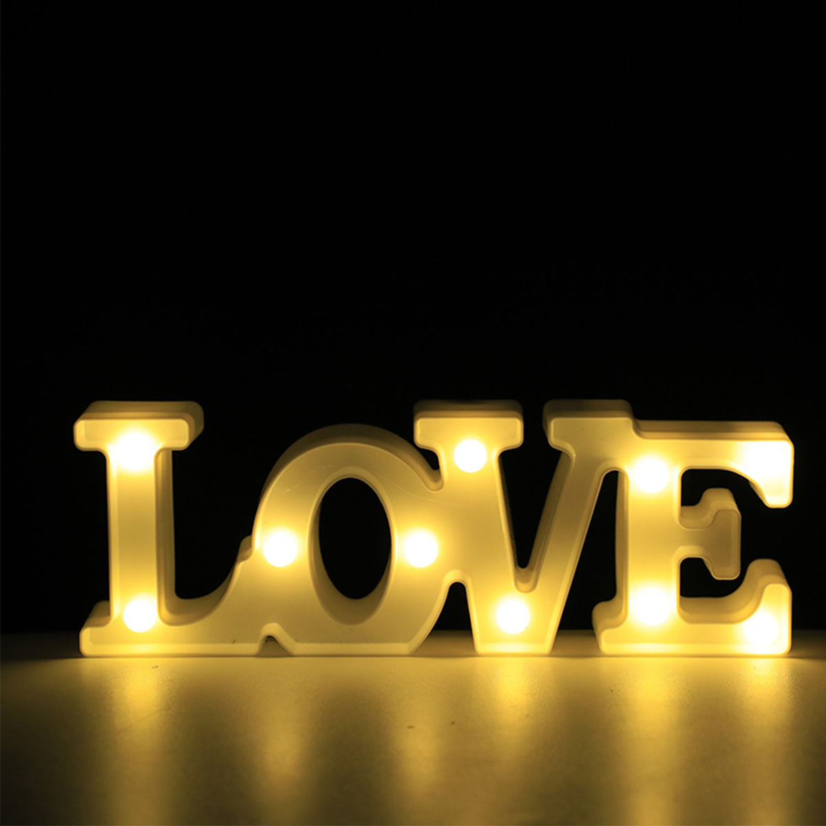 Love Sign Valentines Day Light Decorations Light up LED Letter Lights Sign Light Up Letters Sign for Night Light Wedding/Birthday Party - image 1 of 7
