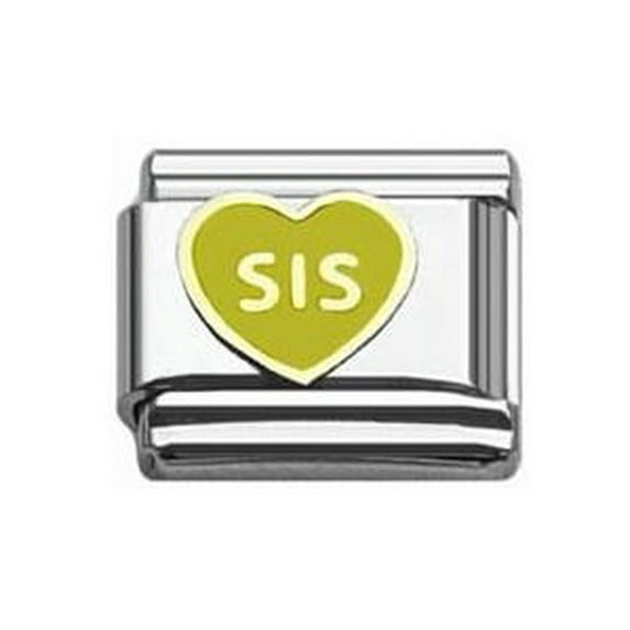 Love Sis sister Italian Link 9mm for Italian Bracelet