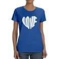 thumbnail image 1 of Love Slogan 3d Heart Shaped T-Shirt Women -Image by Shutterstock, Female XX-Large, 1 of 4