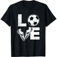 thumbnail image 1 of Love - Soccer Player Soccer Lover Soccer Fan T-Shirt mens t shirt，black，women，funny，misfits，men，journey，t-shirt, 1 of 4