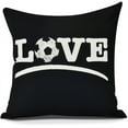 thumbnail image 1 of Love Soccer Word Print Outdoor Pillow, 1 of 1