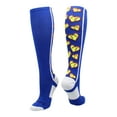 thumbnail image 1 of Love Softball Socks with Hearts Over the Calf (Royal/White, Medium), 1 of 2