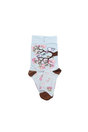 Love Songbird in a Tree Socks from the Sock Panda (Adult Medium)