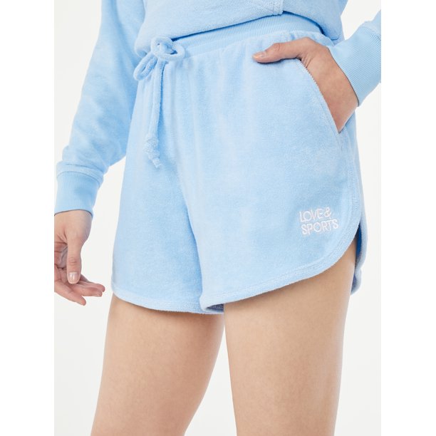 Love Sports Women's Baby Terry Cloth Lounge Shorts Walmart