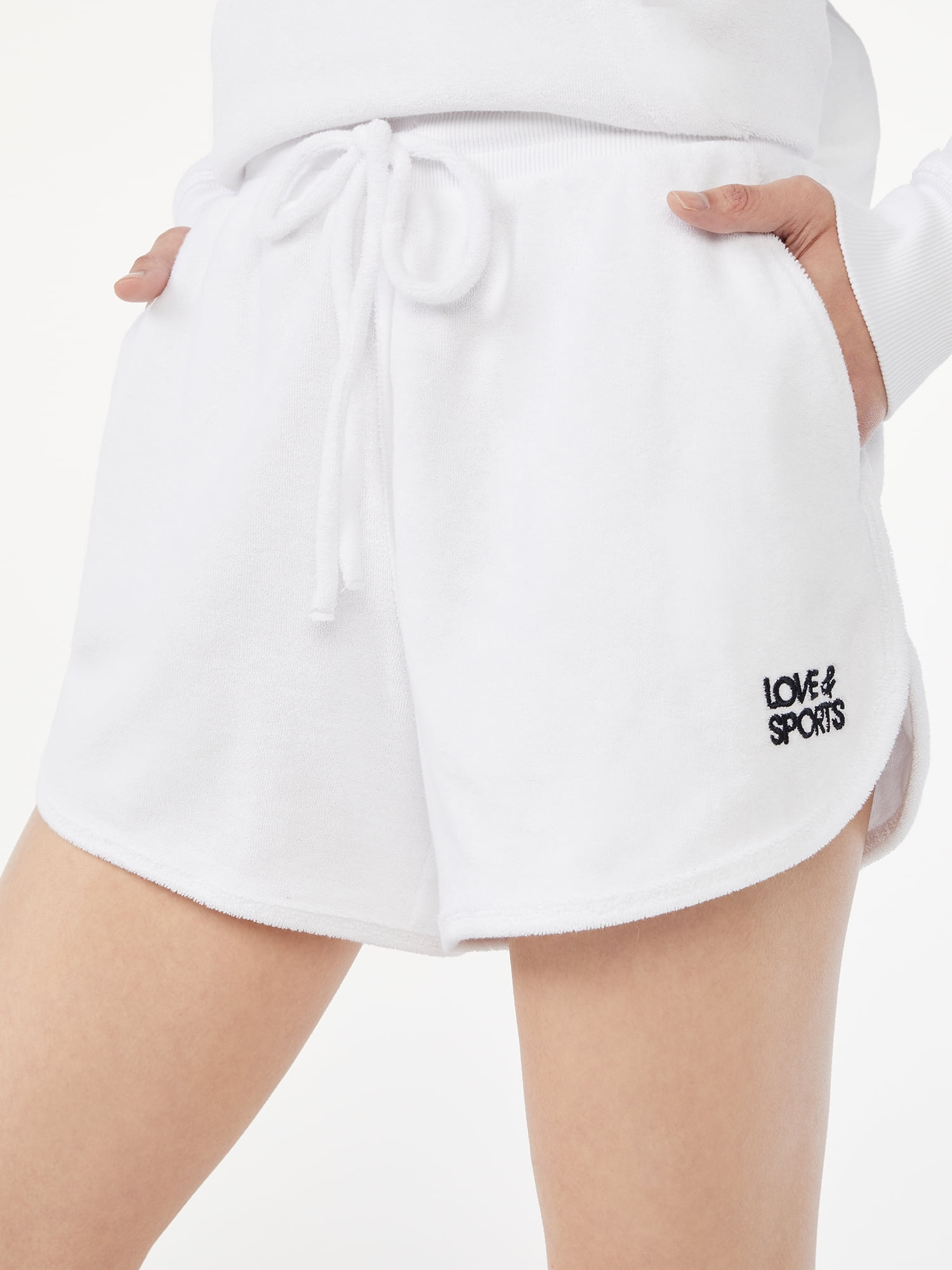 Women s Love Sports Terry Cloth Lounge Shorts UK Ubuy