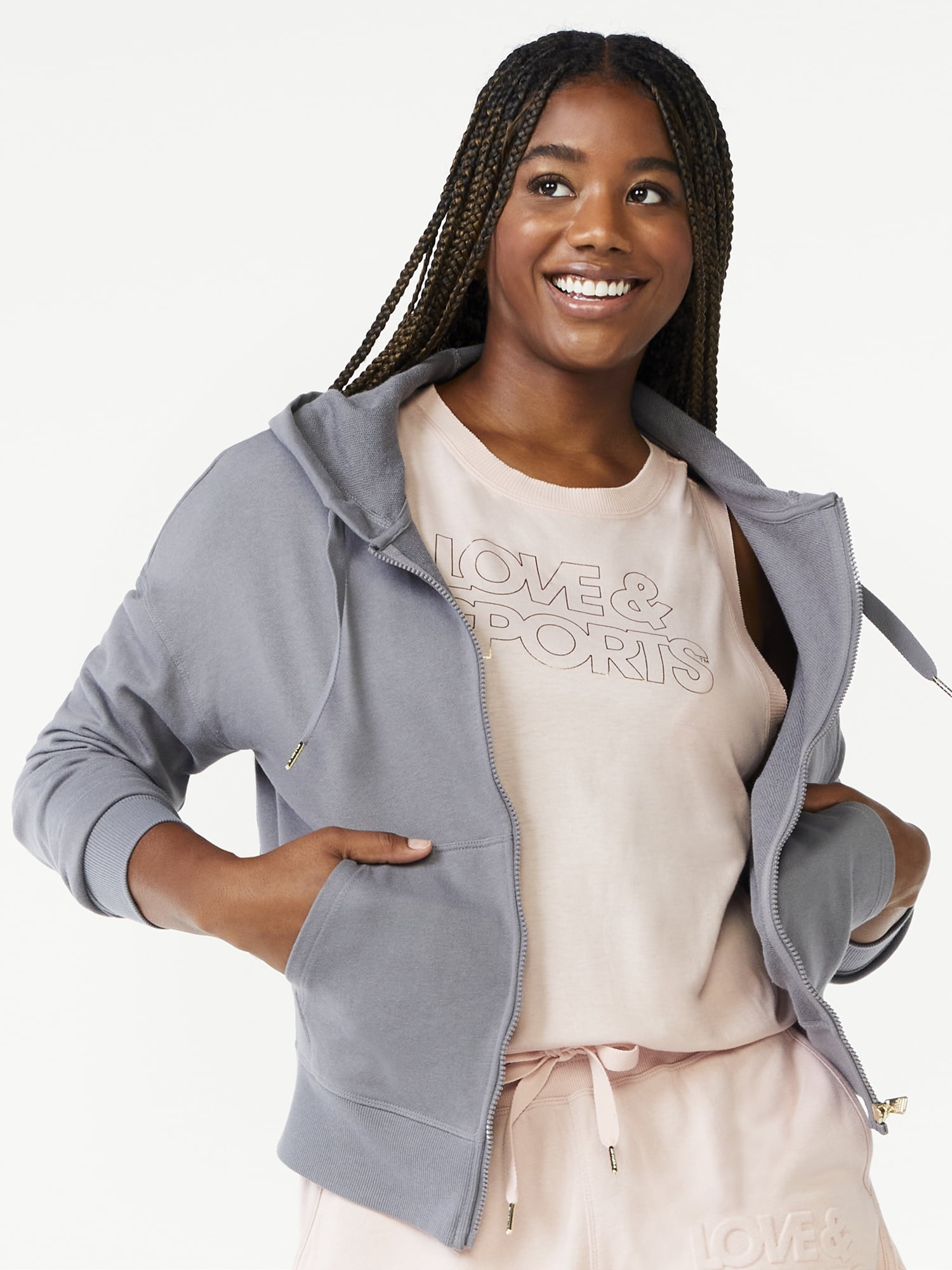 womens sports zip hoodie