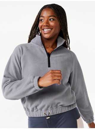 Love & Sports Women's Cropped Puffer Jacket with Hood 