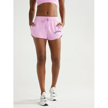 Love & Sports Women’s French Terry Graphic Shorts, 3.5” Inseam, Sizes XS-XXXL