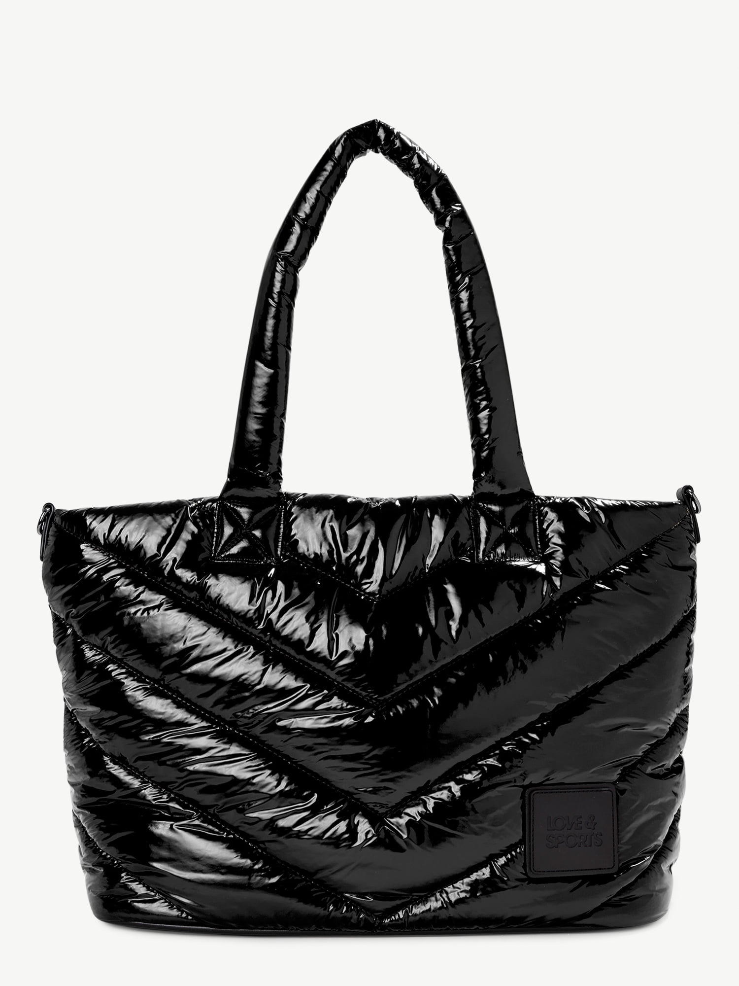Love & Sports Women's Olivia Large Tote Bag, Black - Walmart.com