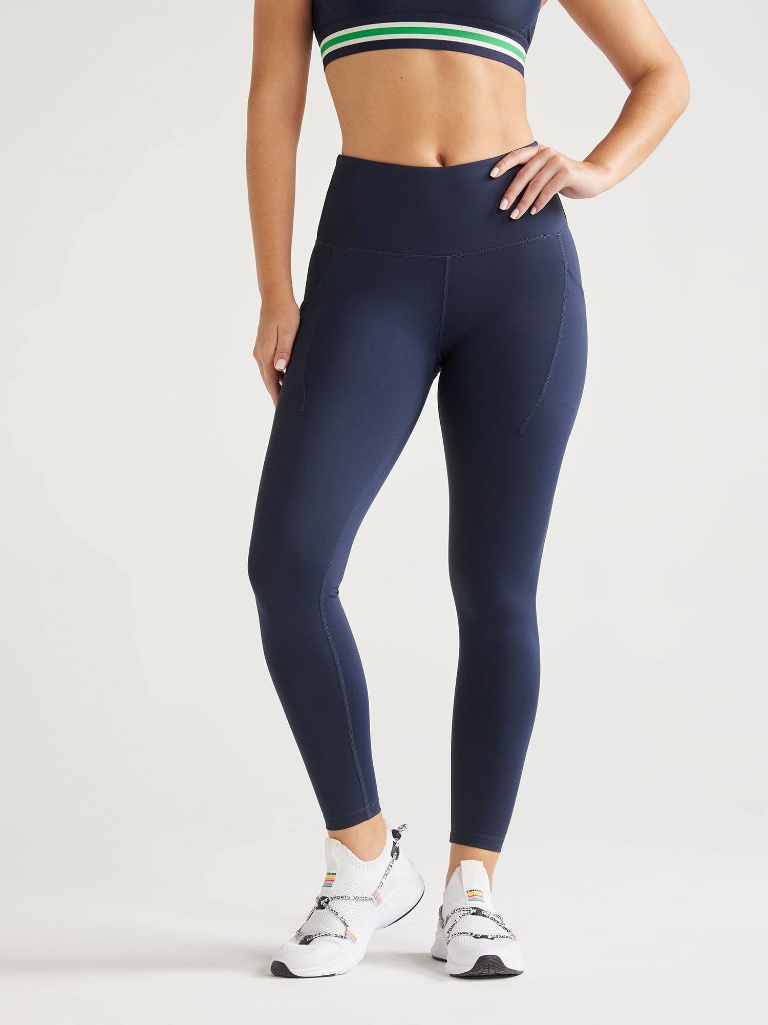 Love & Sports Women's Performance Leggings with Side Pockets, 25
