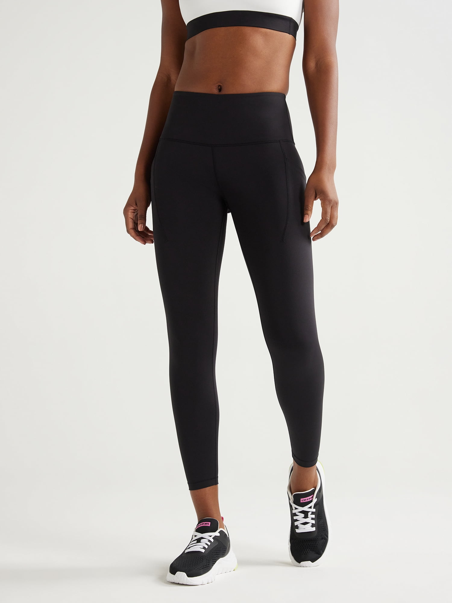 Love & Sports Women’s Performance Leggings with Side Pockets, Sizes XS-XXXL