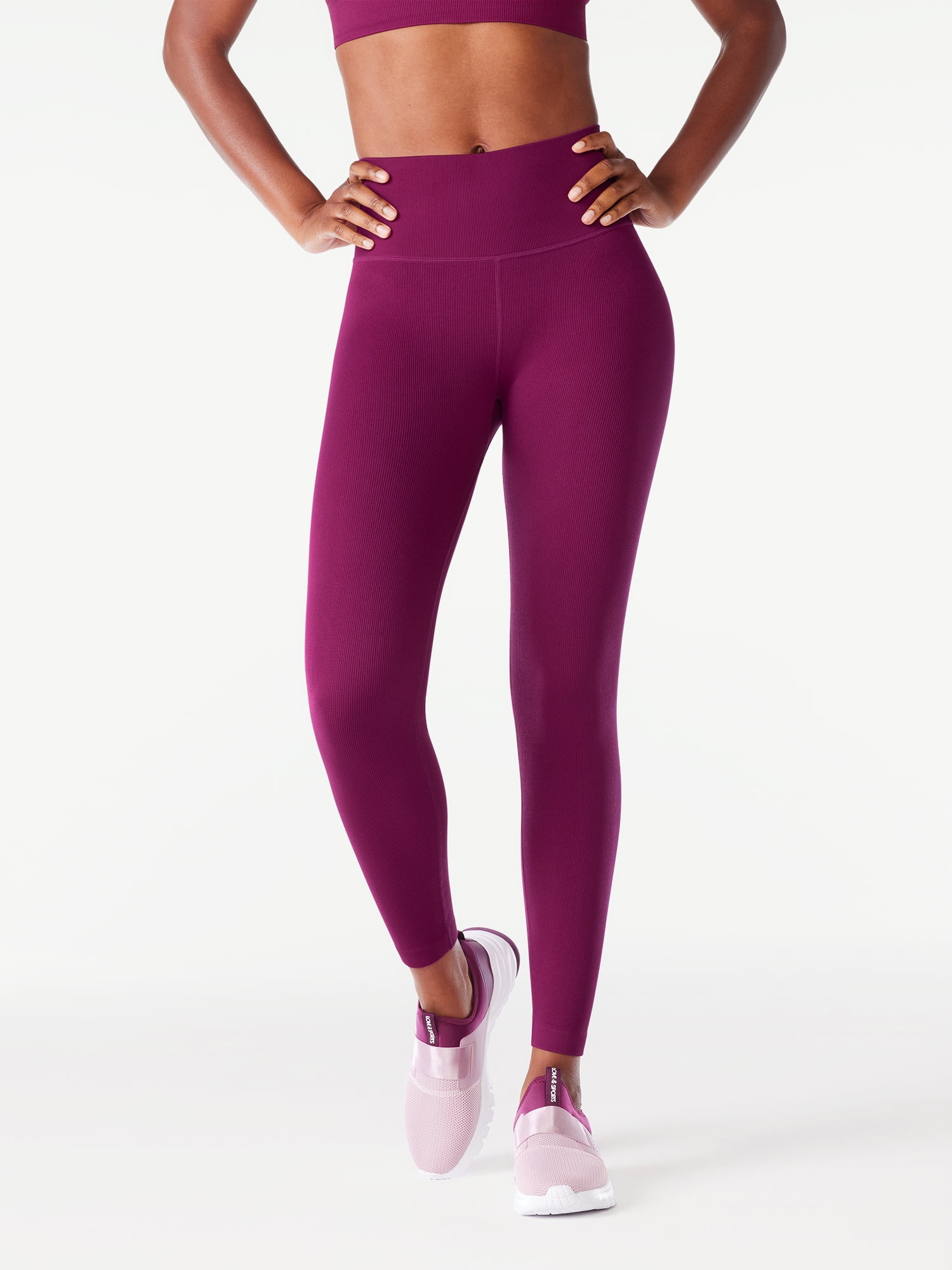 Lululemon Womens Crop Activewear Leggings High Rise Ribbed Gray Sporty Gym  Sz 2