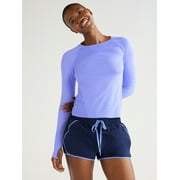 Love & Sports Women’s Seamless Active Top with Long Sleeves, Sizes S-XL