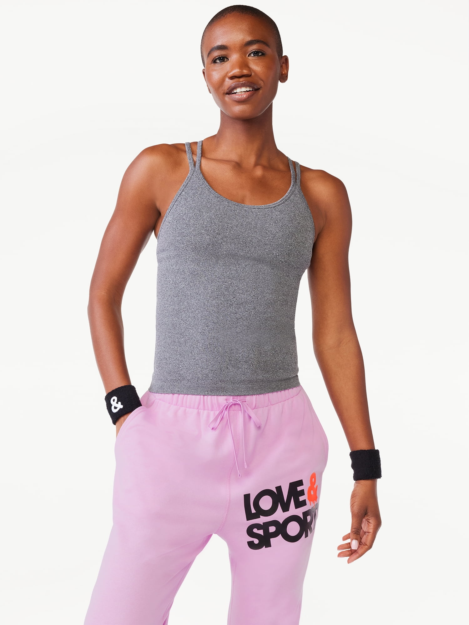 Love & Sports Women's Seamless Cami Tank Top, Sizes XS-2XL
