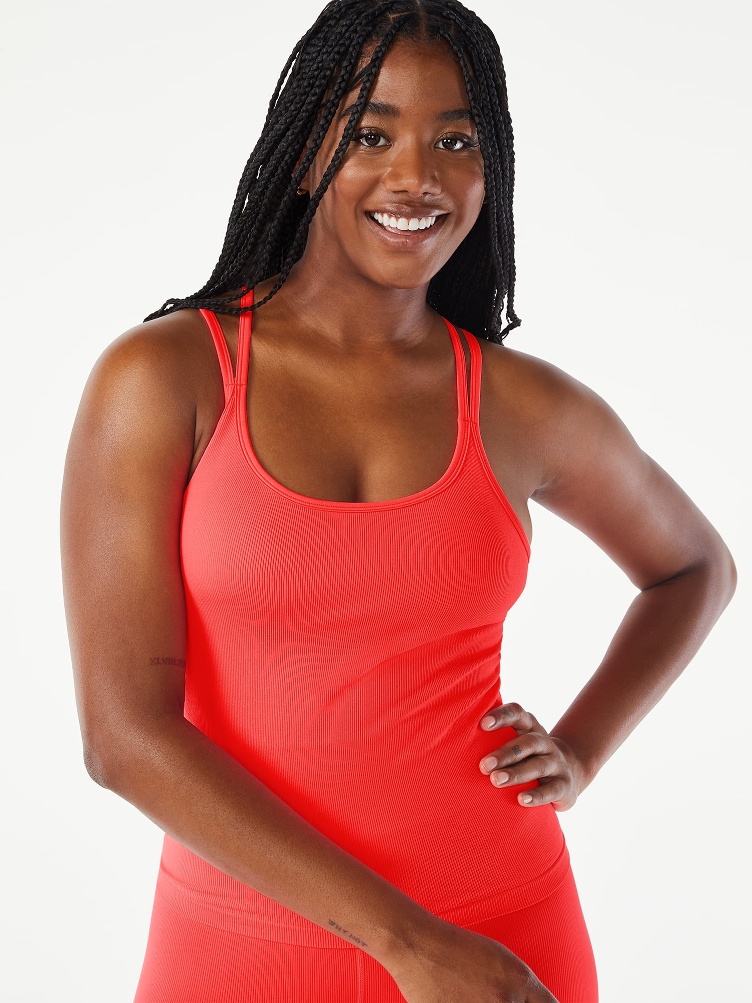 Love & Sports Women's Seamless Strappy Cami Top 