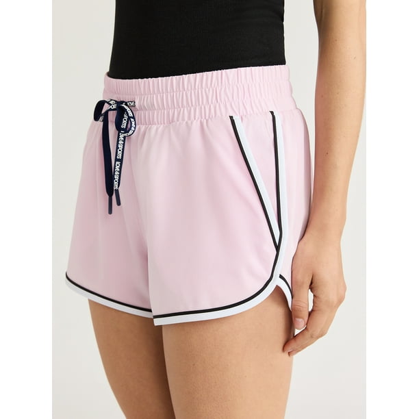Love Sports Women s Vintage Inspired Piped Running Shorts Sizes XS XXXL
