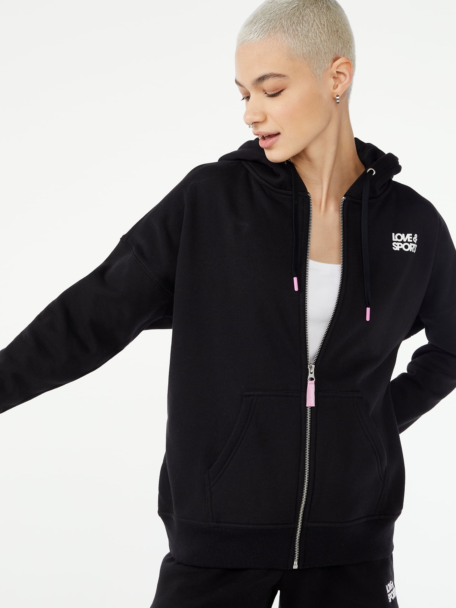 Love & Sports Women's Zip-Front Pride Hoodie - Walmart.com