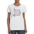 thumbnail image 1 of Love Square Shaped T-Shirt Women -Image by Shutterstock, Female 3X-Large, 1 of 4