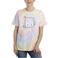 thumbnail image 1 of Love Square With Mushrooms Tie Dye Spiral Women -Image by Shutterstock, Female Large, 1 of 4